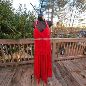 Formal red dress